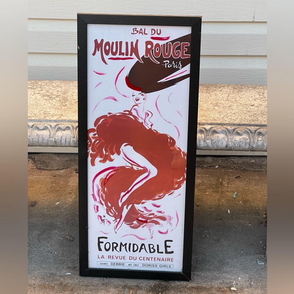 Toulouse Lautrec Moulin Rouge "Formidable" 12.5" x 29.5" Matted Art Print